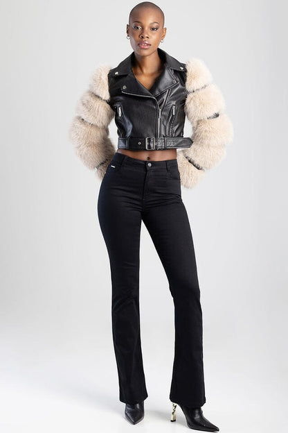 Sissy Boy Mid Waist Bootleg Jean Black | Sissy Boy