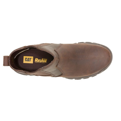 Caterpillar Mens Threshold Chelsea Boot Dark Brown | Caterpillar