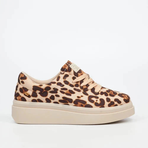 Miss Black Womens Pilot 1 Sneaker Leopard | Miss Black