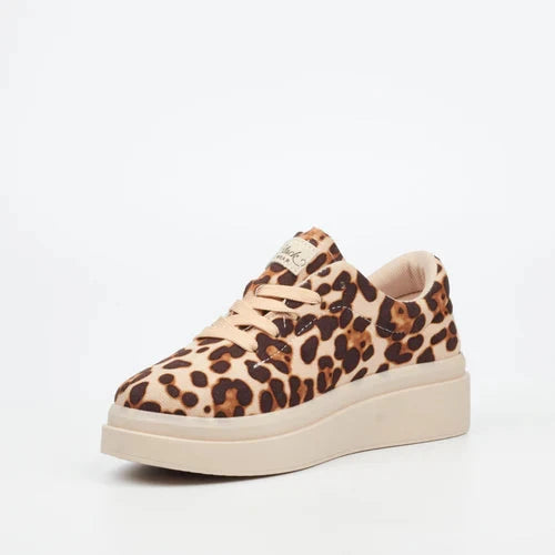 Miss Black Womens Pilot 1 Sneaker Leopard | Miss Black
