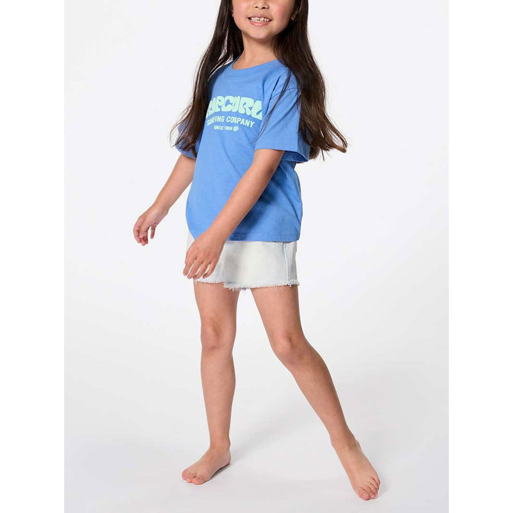 Ripcurl Womens SURF PUFF STANDARD TEE - S/S T-Shirt Bleached Denim