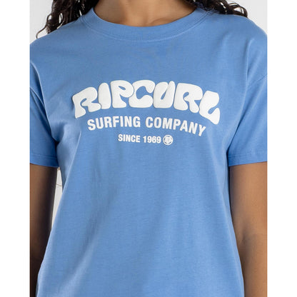 Ripcurl Womens SURF PUFF STANDARD TEE - S/S T-Shirt Bleached Denim