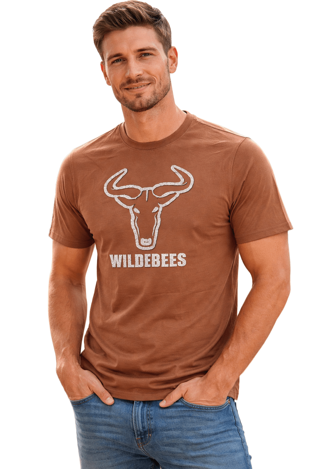 Wildebees Mens Honeycomb Tee Combat | Wildebees