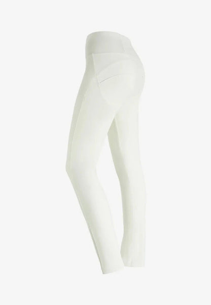 Freddy Womens High Waist Long Length Cotton Pant Lily White | Freddy
