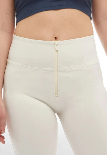 Freddy Womens High Waist Long Length Cotton Pant Lily White | Freddy