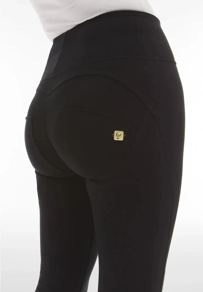 Freddy Womens Black High Waist Long Length Cotton Pant | Freddy