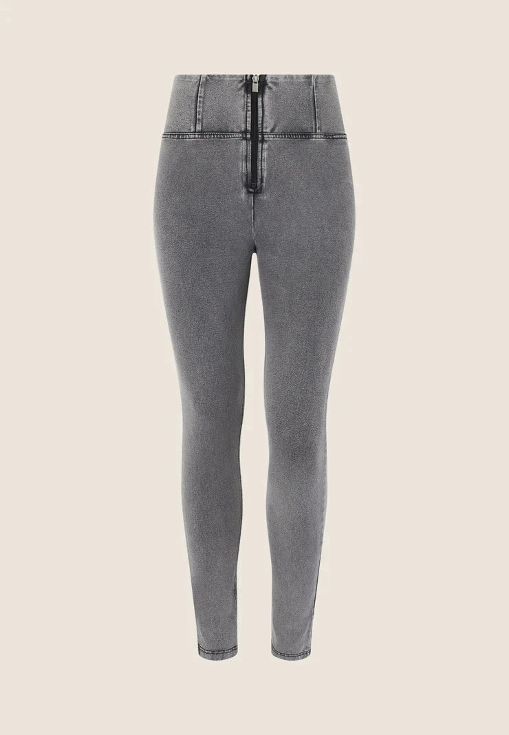 Freddy Womens Light Grey High Waist Long Length Jean | Freddy