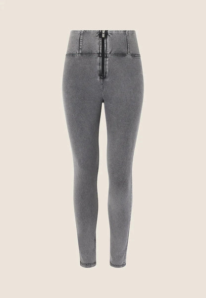 Freddy Womens Light Grey High Waist Long Length Jean | Freddy