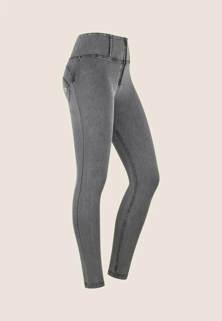 Freddy Womens Light Grey High Waist Long Length Jean | Freddy
