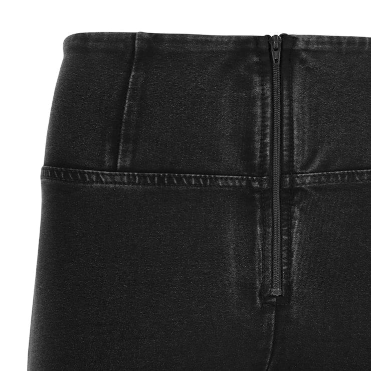 Freddy Womens High Waist Long Length Jean Black Black Stitch | Freddy