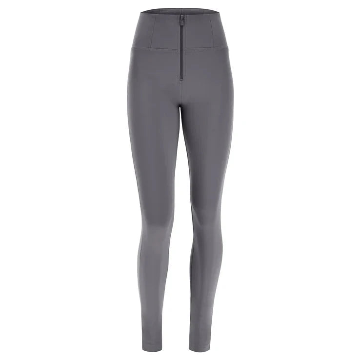 Freddy Womens High Rise Wr.Up With Zipper Diwo Pro Tana Care Volcanic Grey | Freddy