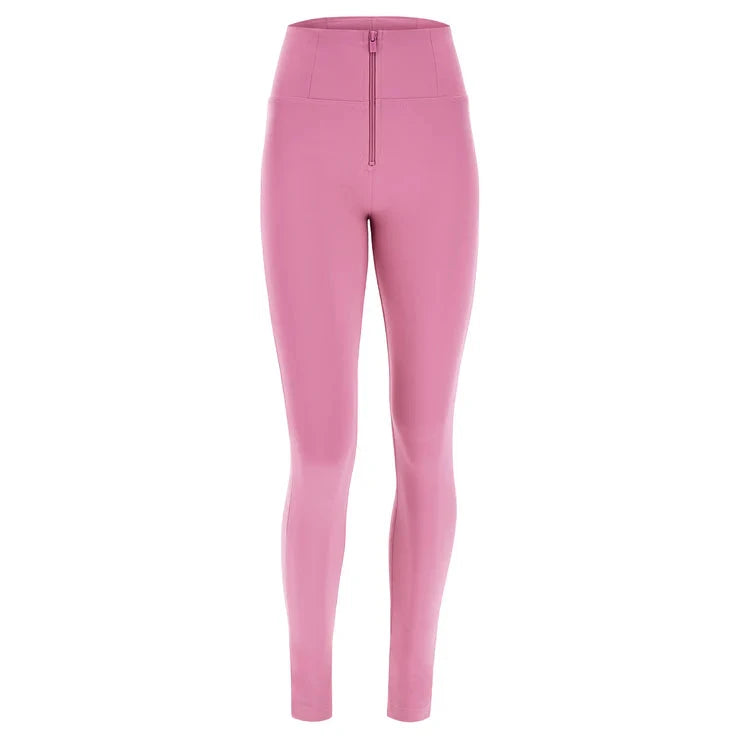 Freddy Womens High Rise Wr.Up With Zipper Diwo Pro Tana Care Pink Cosmos | Freddy