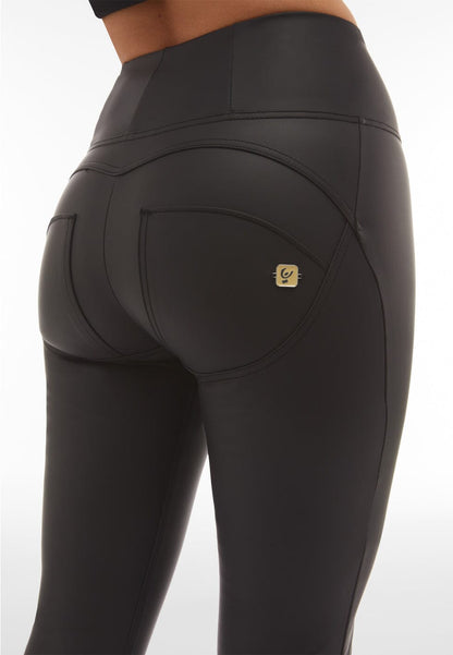 Freddy Womens Wr.Up??? Faux Leather High Waist Full Length Blk | Freddy