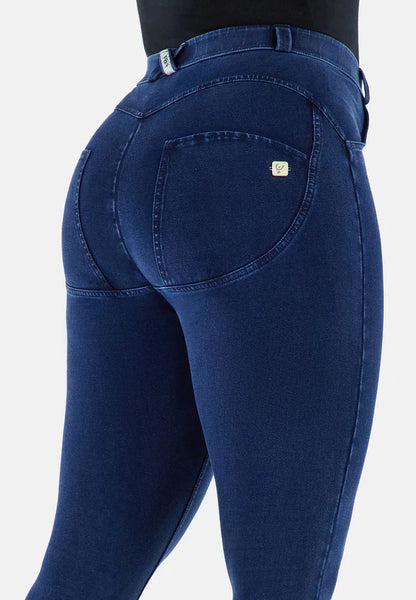 Freddy Womens Dark Blue Blue Stitch Regular Waist Long Length Jean | Freddy