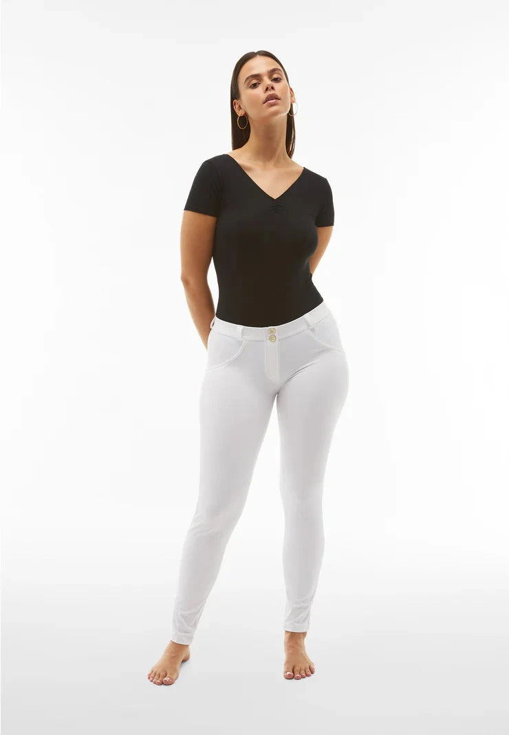 Freddy Womens Diwo Pro Regular Waist Long Length Pant White | Freddy