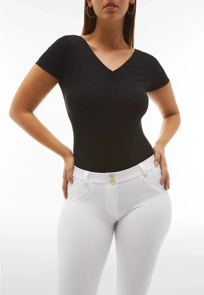 Freddy Womens Diwo Pro Regular Waist Long Length Pant White | Freddy