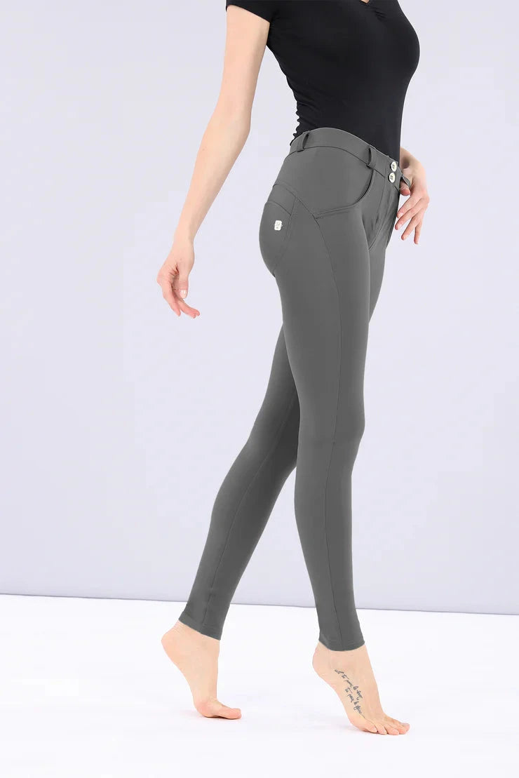 Freddy Womens Diwo Pro Regular Waist Long Length Pant Volcanic Glass | Freddy
