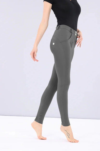 Freddy Womens Diwo Pro Regular Waist Long Length Pant Volcanic Glass | Freddy
