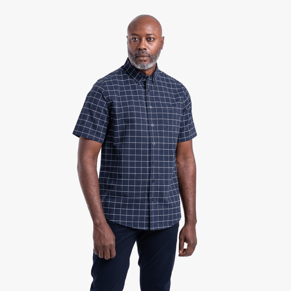 Pringle Mens Classic Short Sleeve Shirt Oscar Black | Pringle