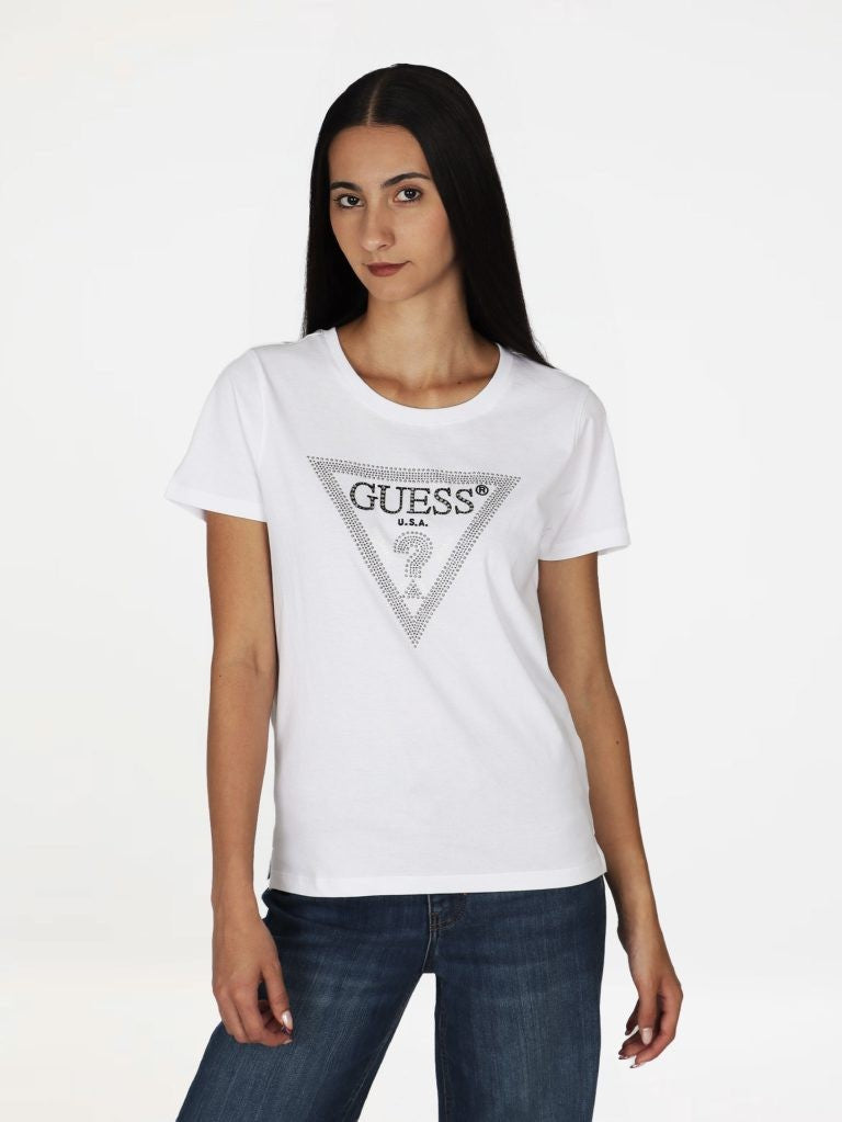 Guess Womens Krystal Tee White