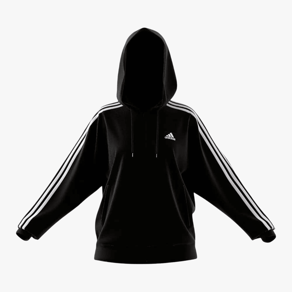 Adidas Womens 3S Ft Hoody Black | Adidas