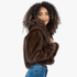 Sissy Boy Needing Me Faux Fur Jacket Brown | Sissy Boy