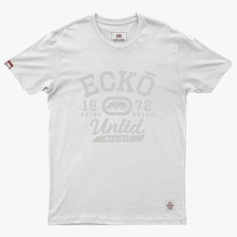 Ecko Mens Core Short Sleeve Tee White | Ecko