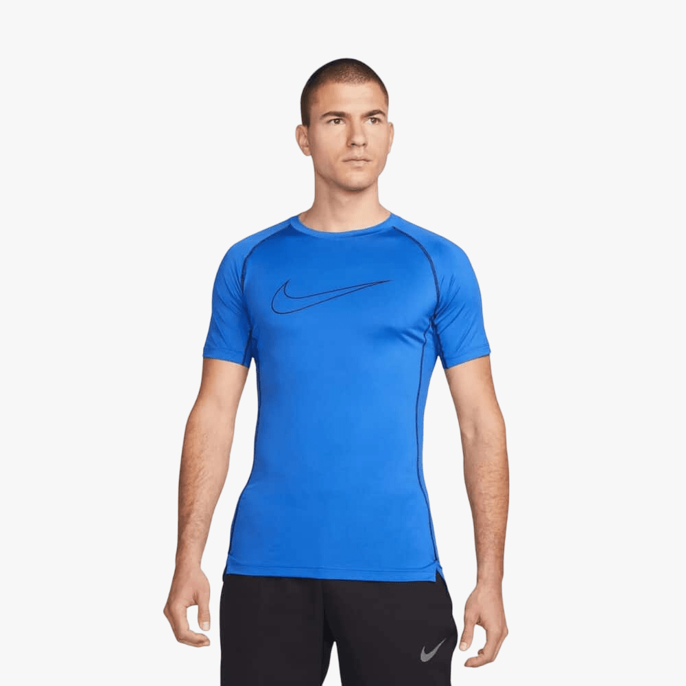 Nike Mens Df Tight Short Sleeve Tee Blue | Nike