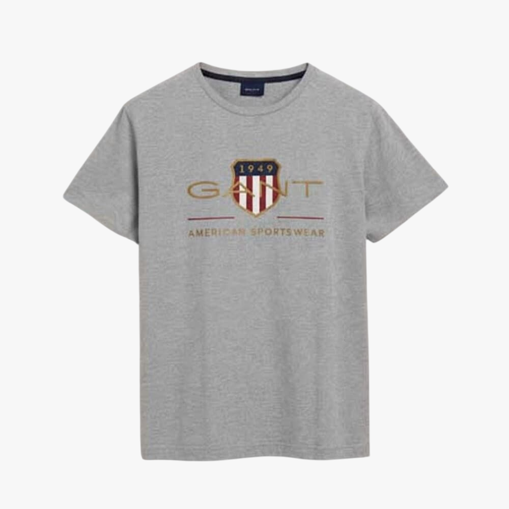 Gant Mens Archive Shield Tee Grey