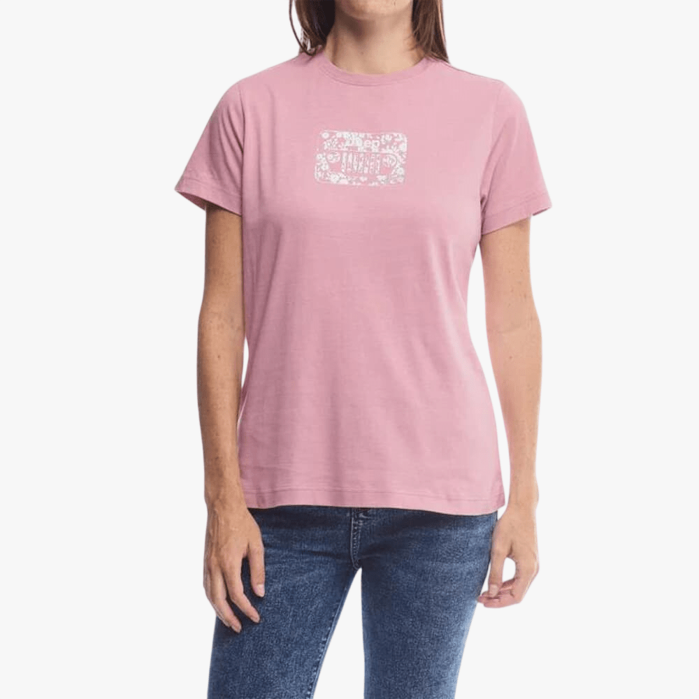 Jeep Womens Essential Foil Tee Pink | Jeep