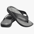 Crocs Mens Literide Flip Sandal Black Salt Grey | Crocs