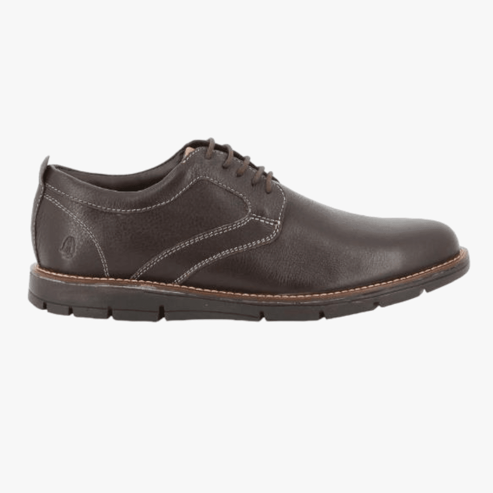 Hush Puppies Mens Nexus Lace Up Brown Cow Smart Leather – Brands Megastore