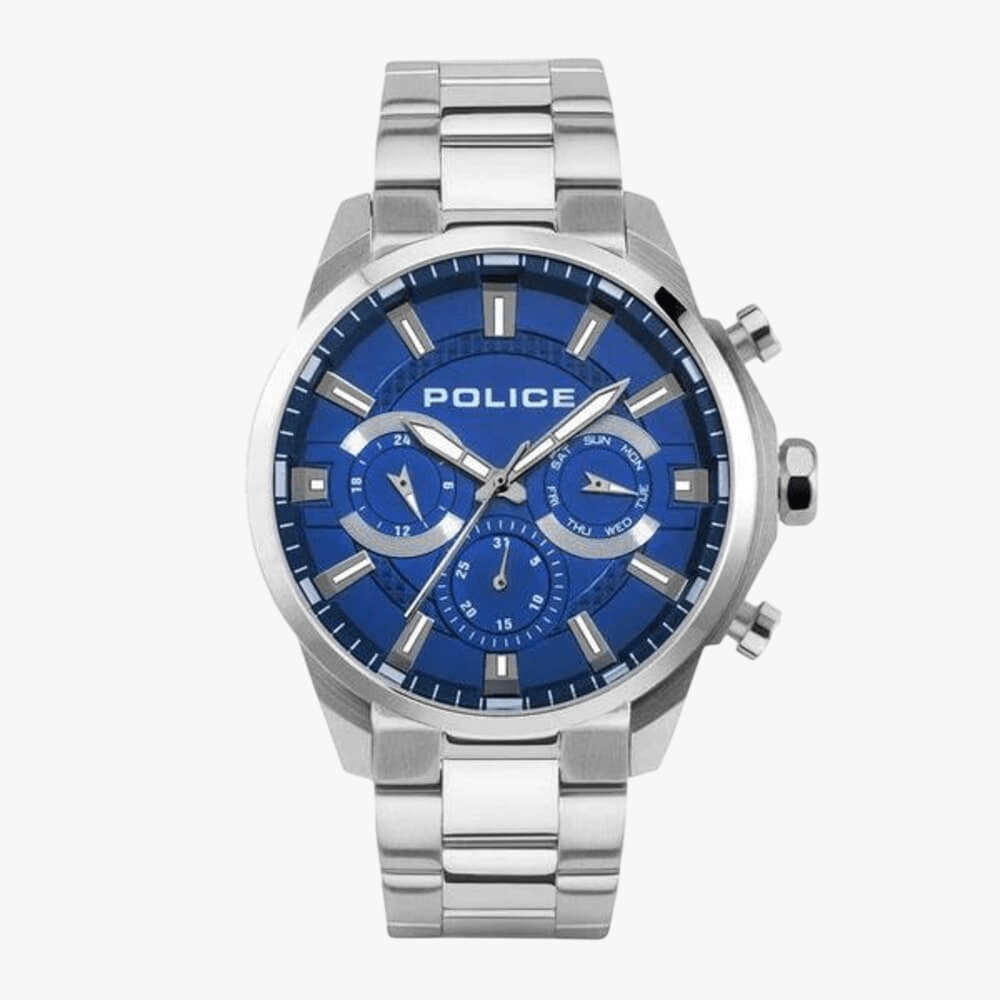 Police Mens Menelik Watch Silver | Police