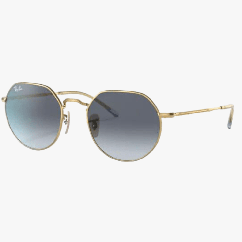 Rayban Jack Metal Gold Sunglass Blue/Grey Lens | Rayban