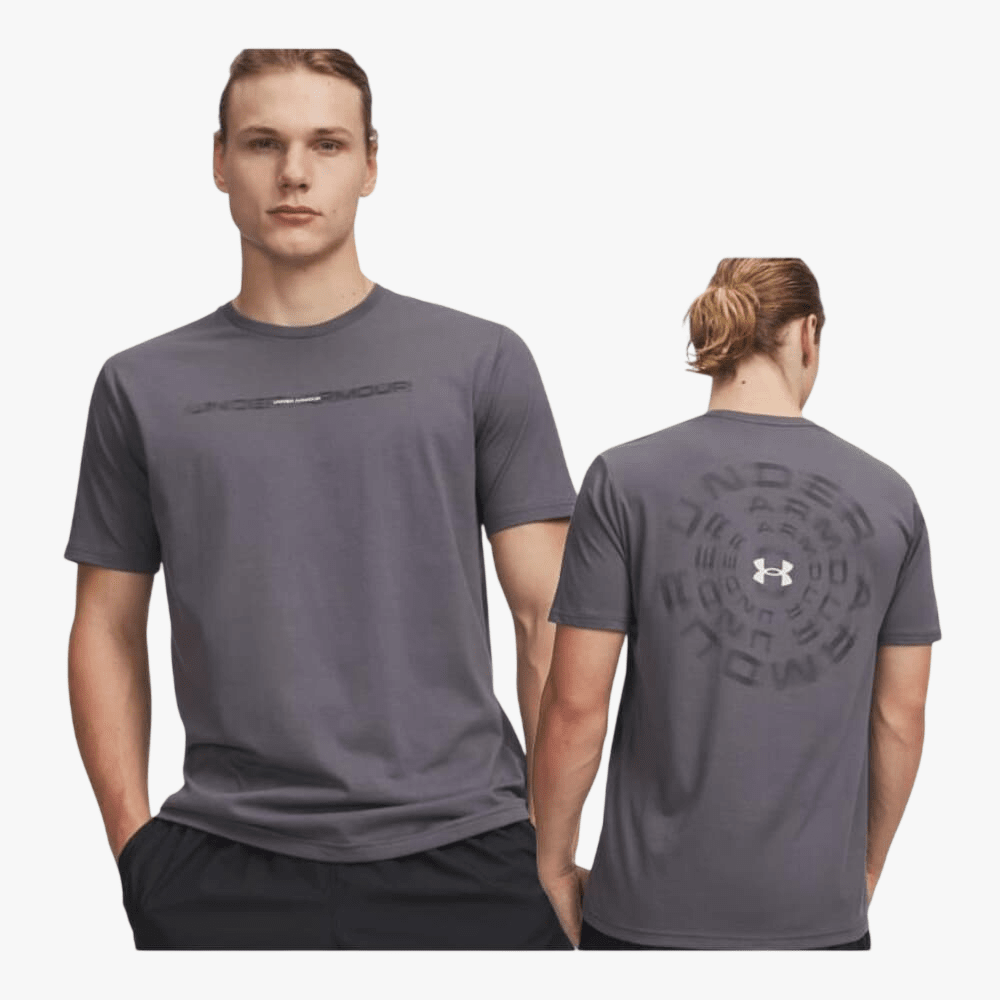 Under Armour Mens Blur Wm Short Sleeve Tee Castlerock | Under Armour