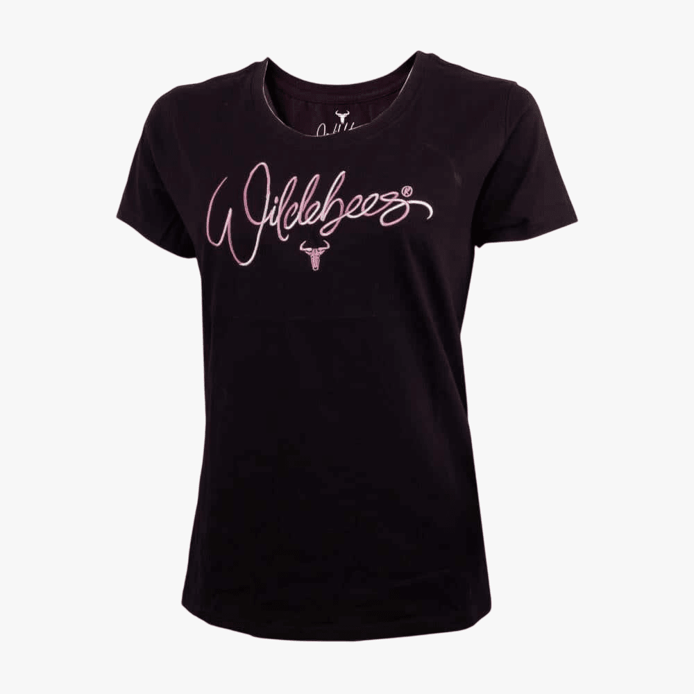 Wildebees Womens Tri Colour Ember Short Sleeve Tee Black | Wildebees