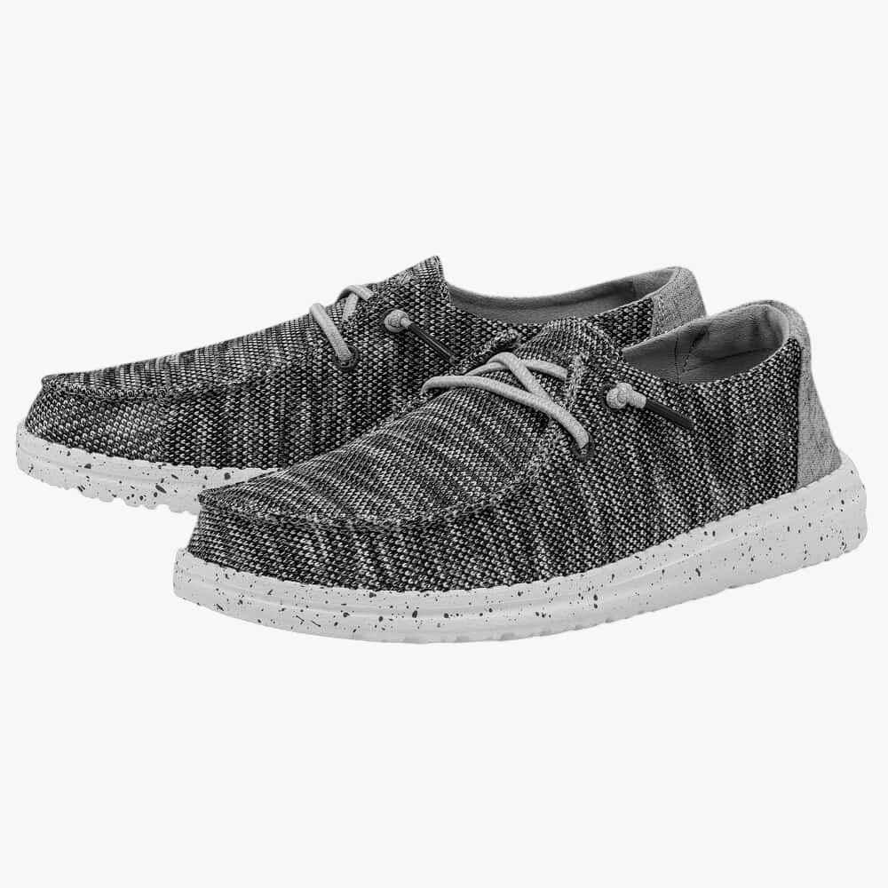 Hey Dude Womens Wendy Sox Shoe Dark Grey | Hey Dude