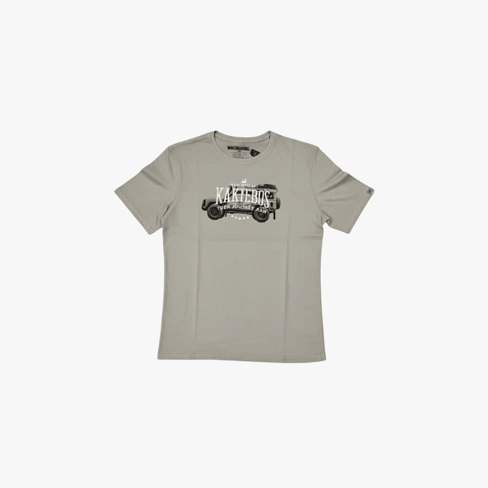 Kakiebos Mens Classic Fit Tee Vintage Khaki | Kakiebos