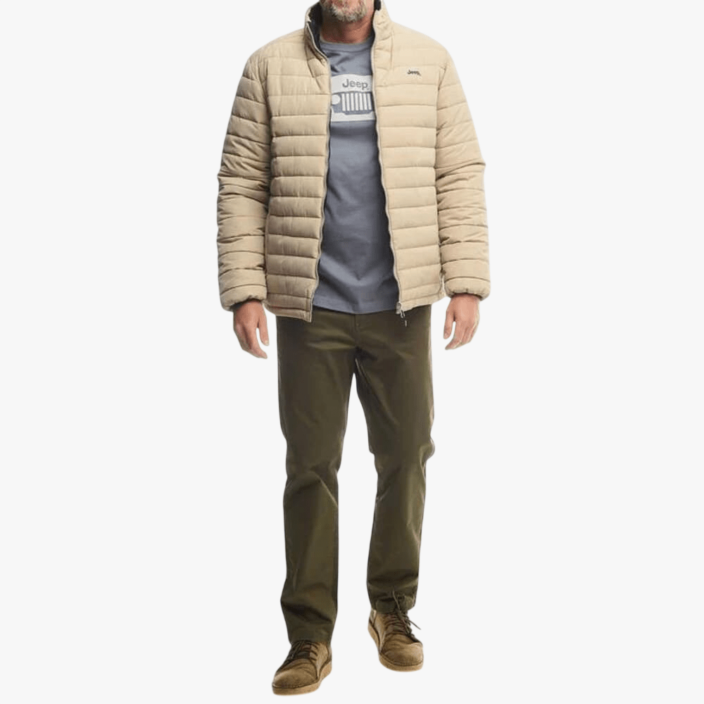 Jeep Mens Reversible Puffer Jacket Black | Jeep