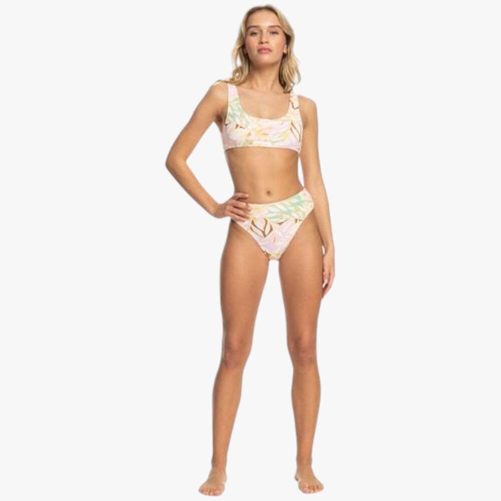 Roxy Womens Meadow Flowers Bikini Set Quiet Green Coast | Roxy