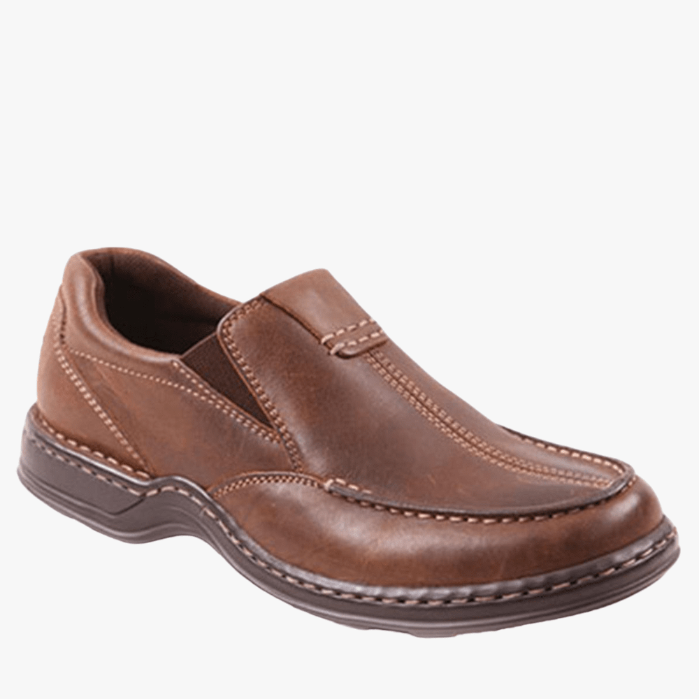 Hush Puppies Mens Sawyer Ii Chestnut Leather – Brands Megastore