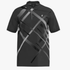Polo Mens Abstract Argyle Printed Dm Short Sleeve Golfer Black | Polo