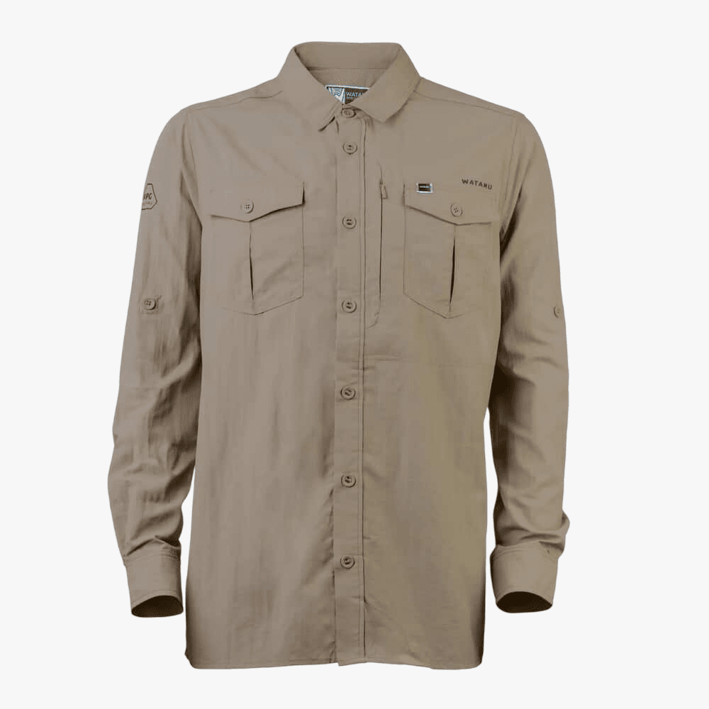 Watamu Mens Jambo Shirt Khaki | Watamu