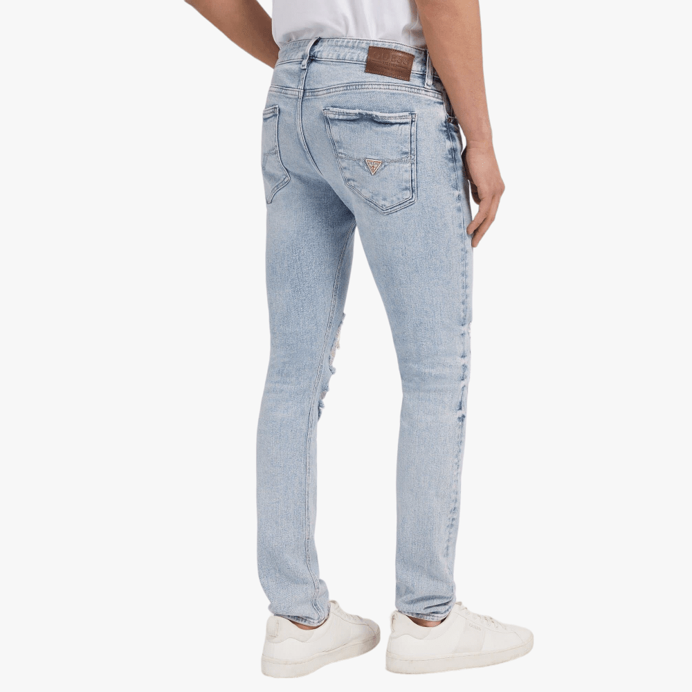 Guess Mens District Skinny Jean Light Wash | Guess