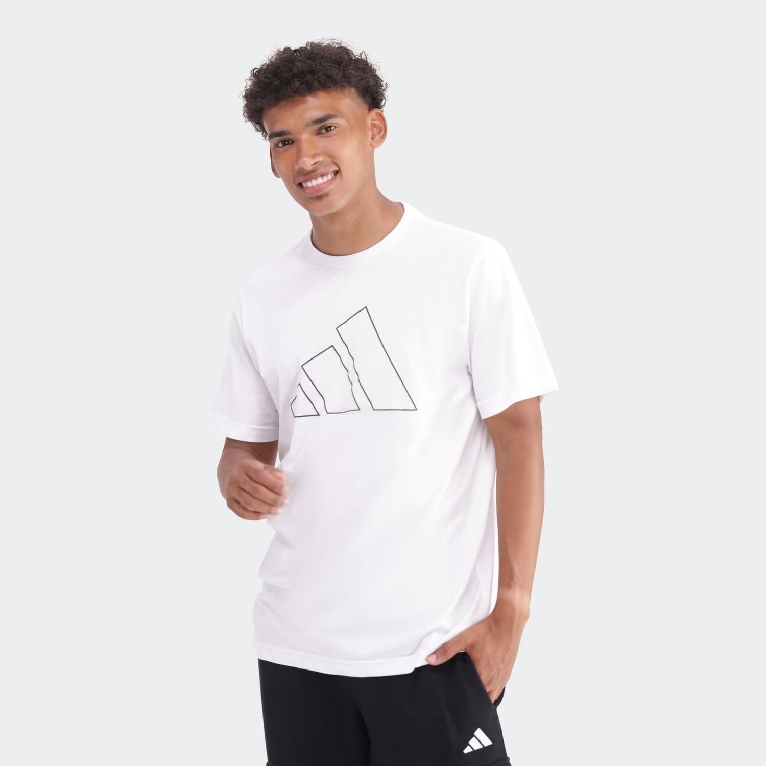 Adidas Mens Wo Es Fr Logo Tee White | Adidas