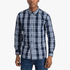 Jeep Mens Yd Check Long Sleeve Shirt Navy Khaki | Jeep