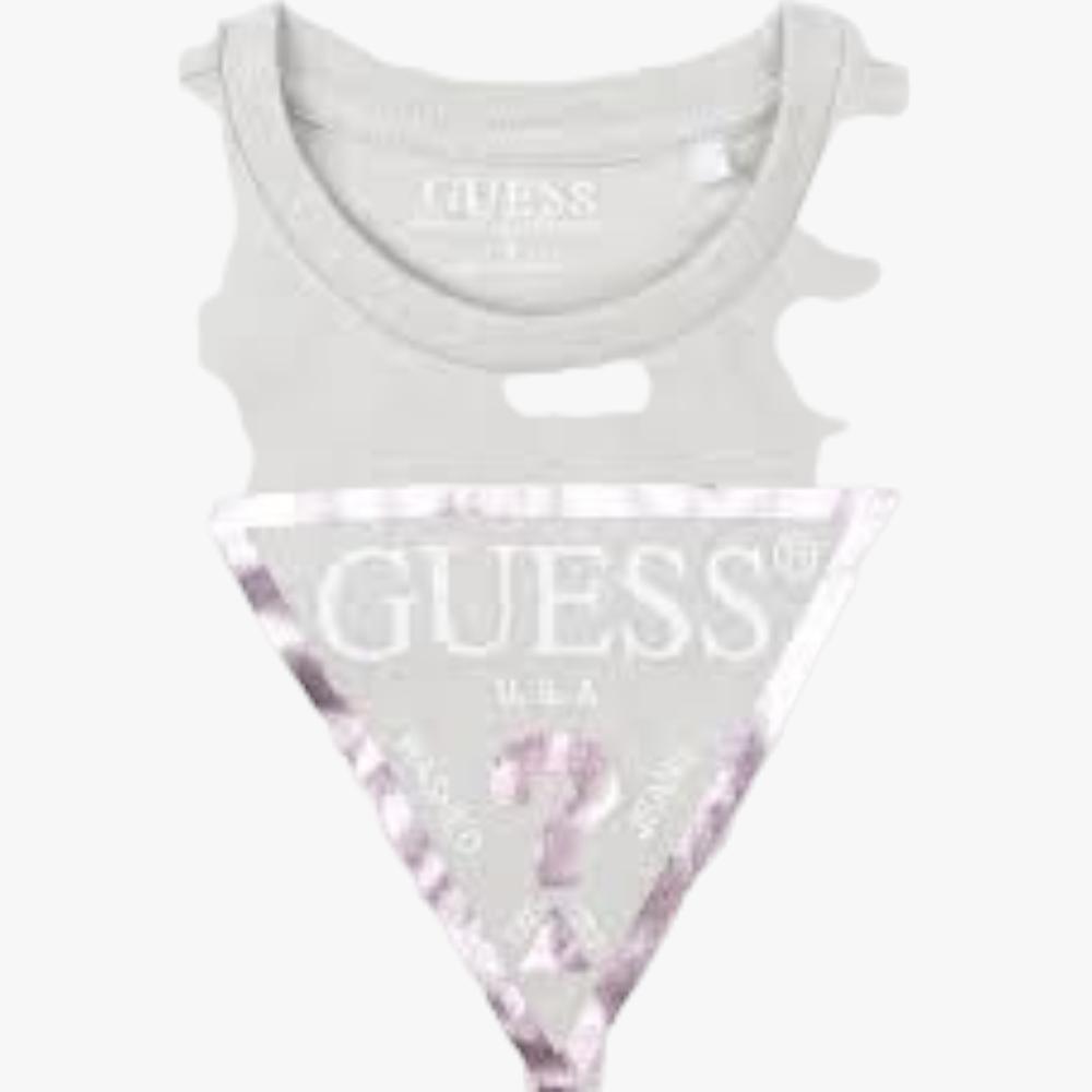 Guess Girls Short Sleeve Tee Marble Grey