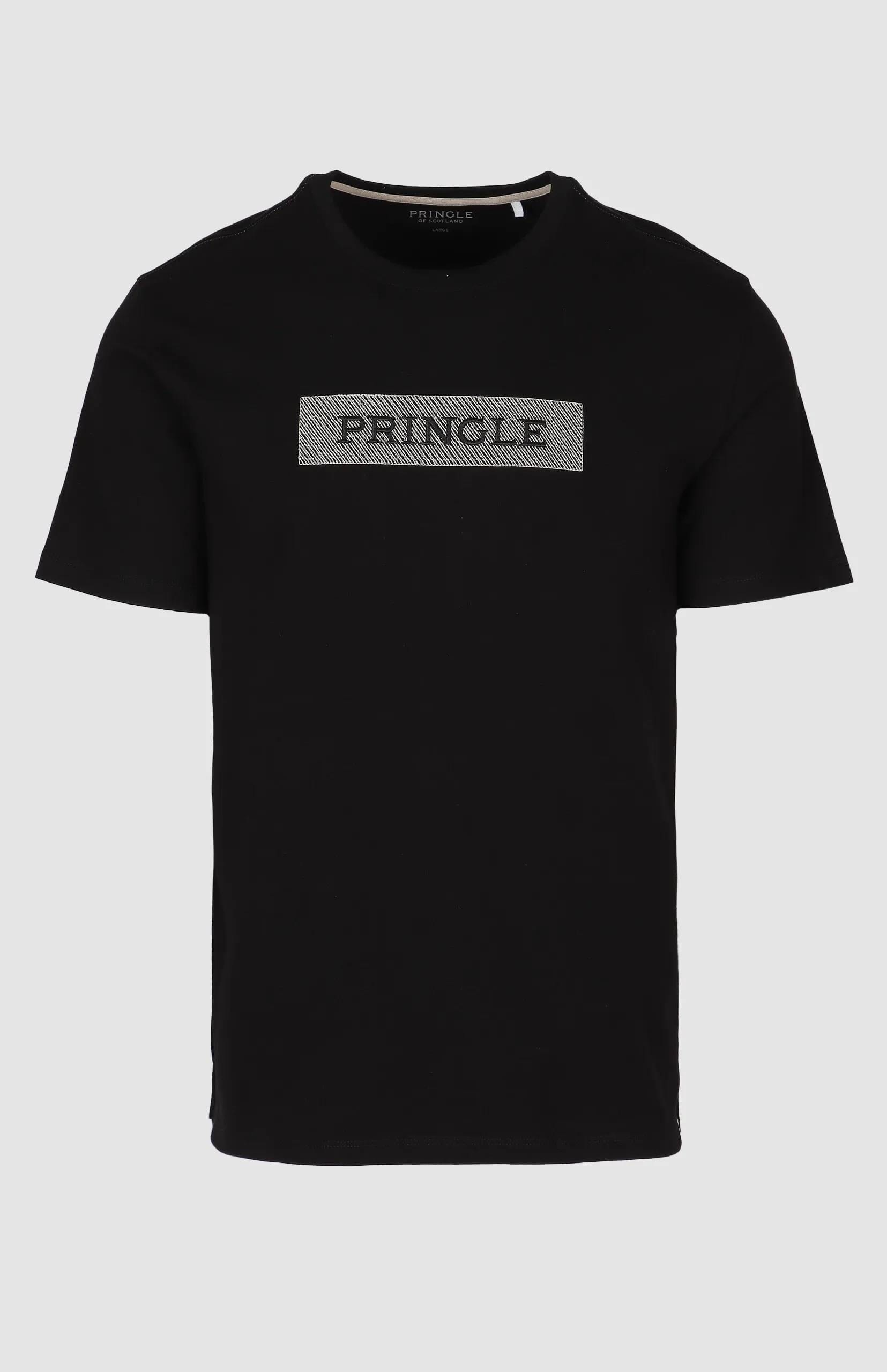 Pringle Mens Roy Embroid Tee Black | Pringle