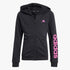 Adidas Girls Ess Linear Zip Hoodie Black | Adidas