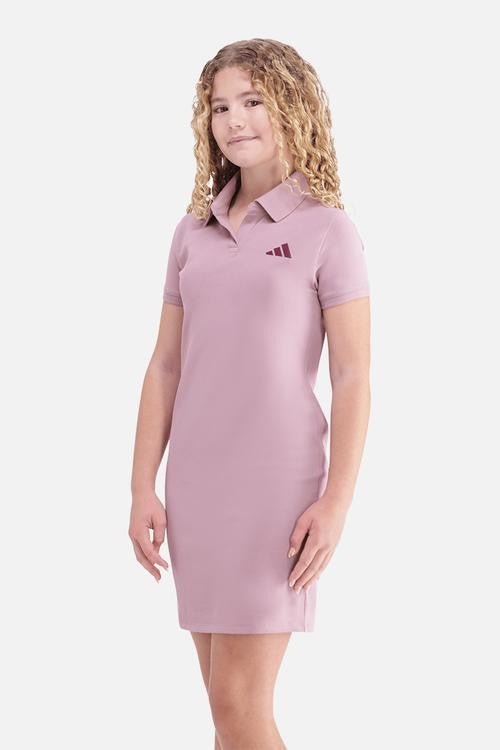 Adidas Girls Polo Dress Magic Mauve
